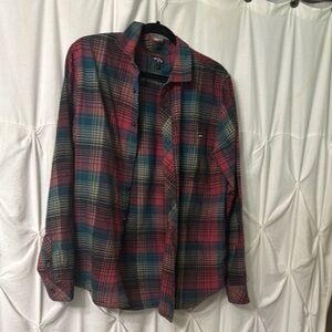 Billabong Plaid Button-Up flannel